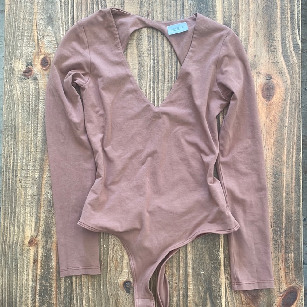 Clyque the Label Lily bodysuit in Mocha, worn once.